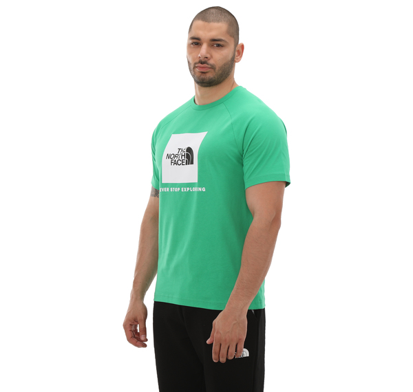 The North Face M S-S Raglan Redbox Tee Erkek T-Shirt Yeşil The North Face M S-S Raglan Redbox Tee Erkek T-Shirt Yeşil