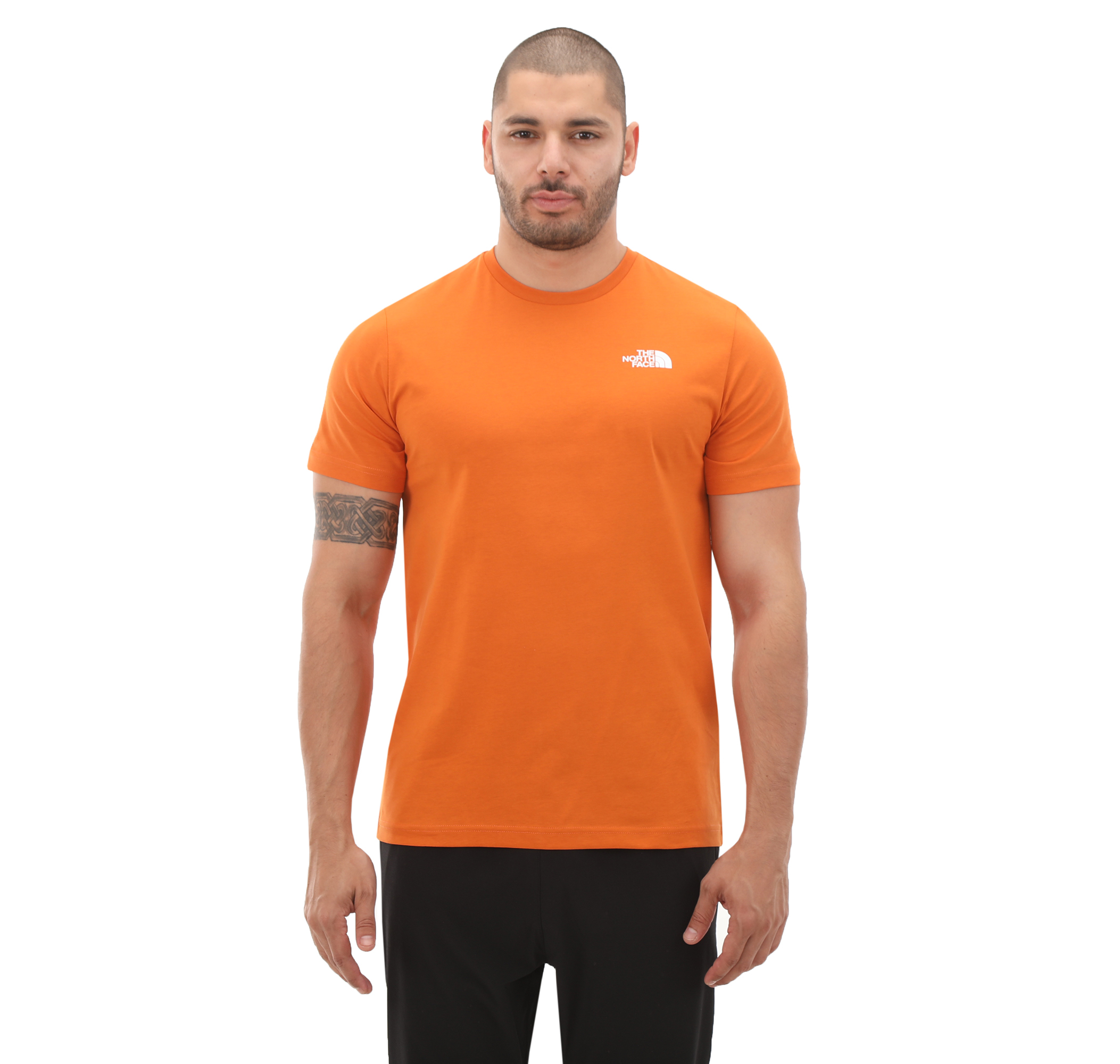 Мужская футболка The North Face M S-S Redbox Tee Turuncu для бега