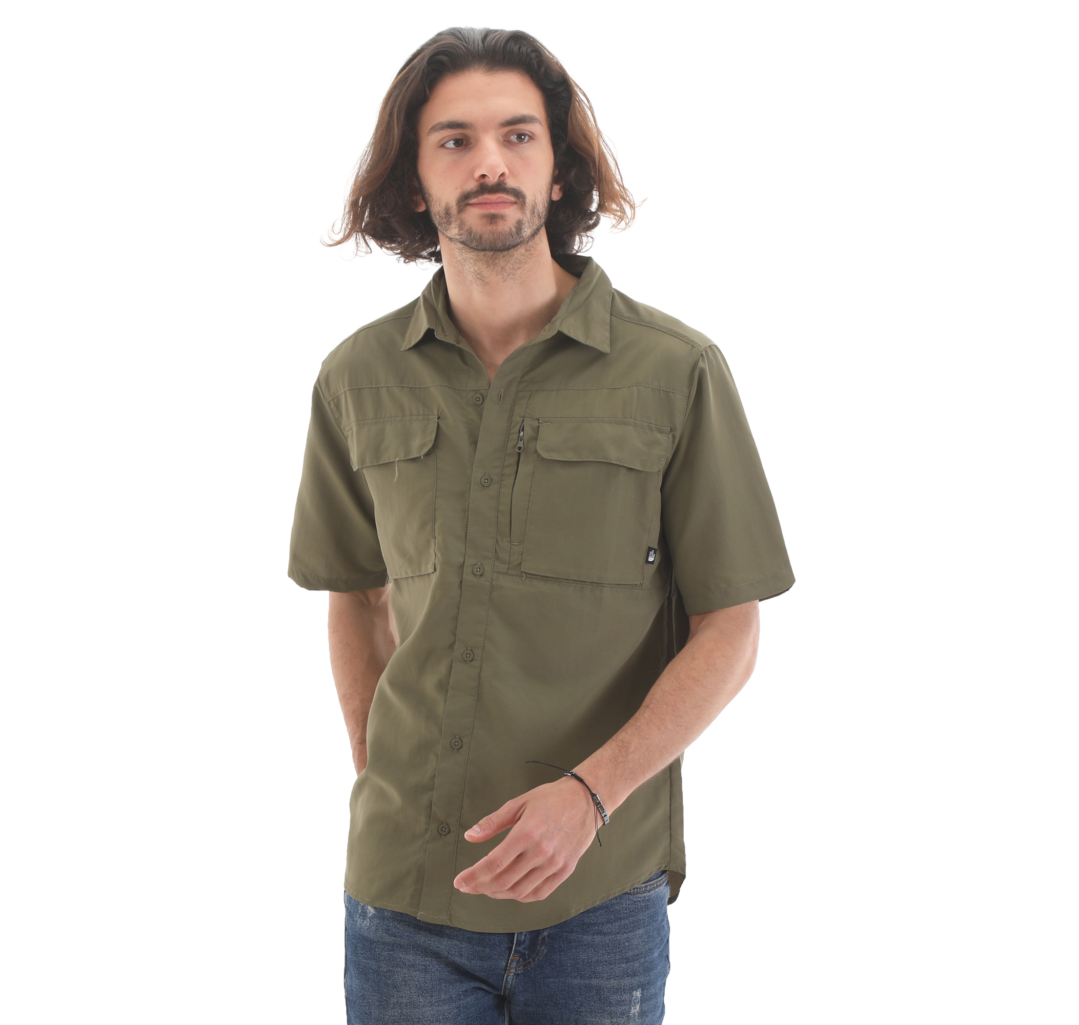 Мужская рубашка The North Face M S-S Sequoia Shirt Gömlek Haki