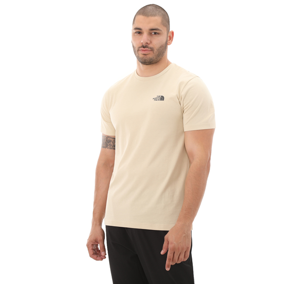 The North Face M S-S Sımple Dome Tee Erkek T-Shirt Krem The North Face M S-S Sımple Dome Tee Erkek T-Shirt Krem