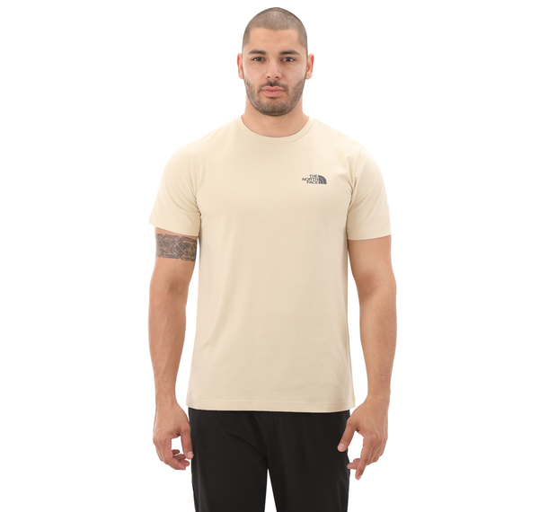 The North Face M S-S Sımple Dome Tee Erkek T-Shirt Krem The North Face M S-S Sımple Dome Tee Erkek T-Shirt Krem