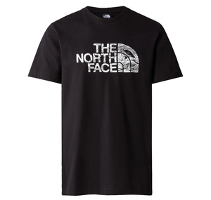 The North Face M S-S Woodcut Dome Tee Erkek T-Shirt Siyah