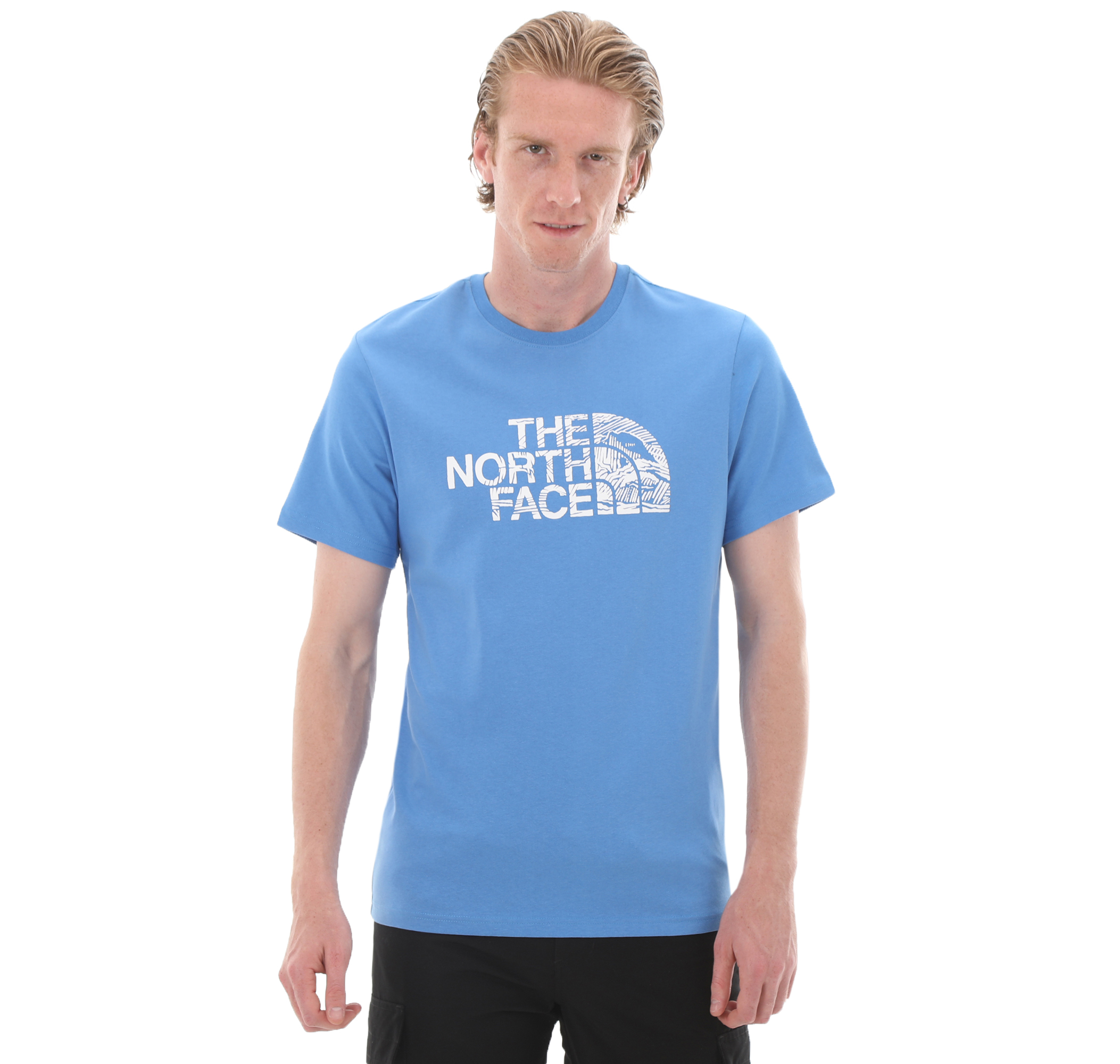 Мужская футболка The North Face M S-S Woodcut Dome Tee-Eu