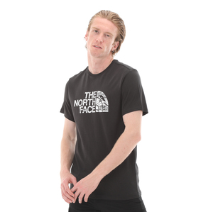 The North Face M S-S Woodcut Dome Tee-Eu Erkek T-Shirt Siyah 1
