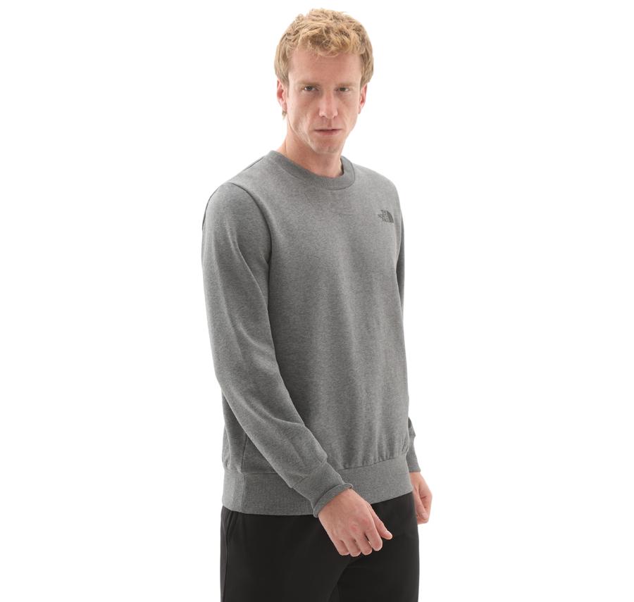 The North Face M Sımple Dome Regular Crew Erkek Sweatshirt Gri The North Face M Sımple Dome Regular Crew Erkek Sweatshirt Gri