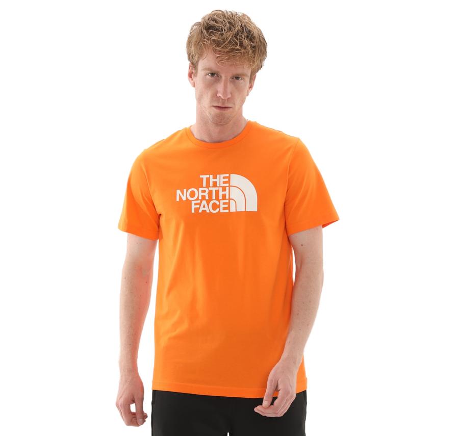 The North Face M Ss Easy Tee Erkek T-Shirt Turuncu The North Face M Ss Easy Tee Erkek T-Shirt Turuncu