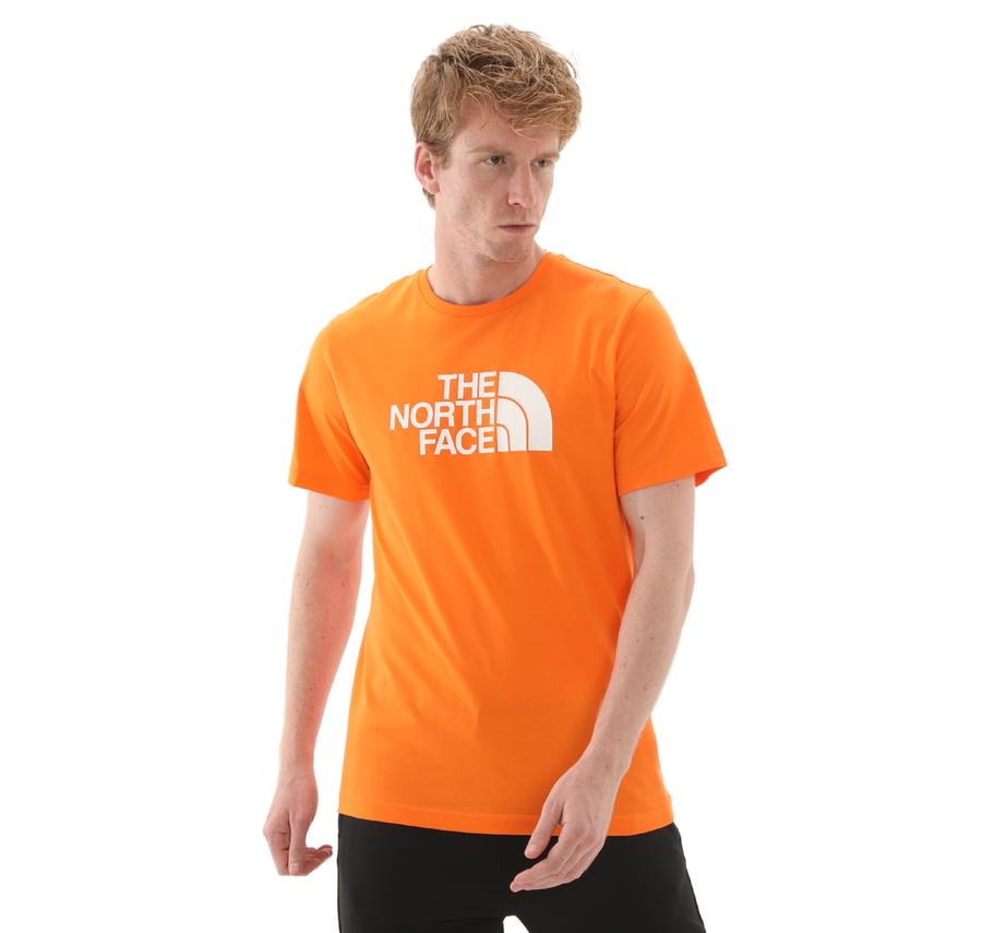 The North Face M Ss Easy Tee Erkek T-Shirt Turuncu The North Face M Ss Easy Tee Erkek T-Shirt Turuncu