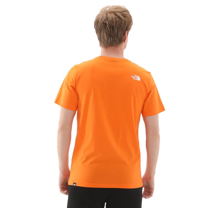 The North Face M Ss Easy Tee Erkek T-Shirt Turuncu The North Face M Ss Easy Tee Erkek T-Shirt Turuncu