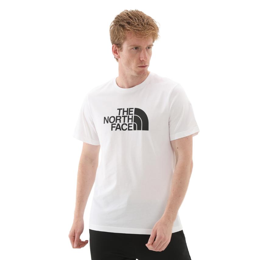 The North Face M Ss Easy Tee Erkek T-Shirt Beyaz The North Face M Ss Easy Tee Erkek T-Shirt Beyaz