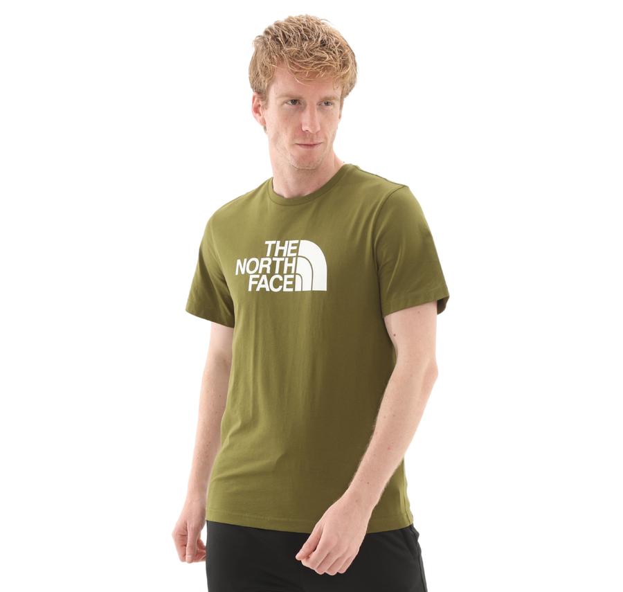 The North Face M Ss Easy Tee Erkek T-Shirt Haki The North Face M Ss Easy Tee Erkek T-Shirt Haki
