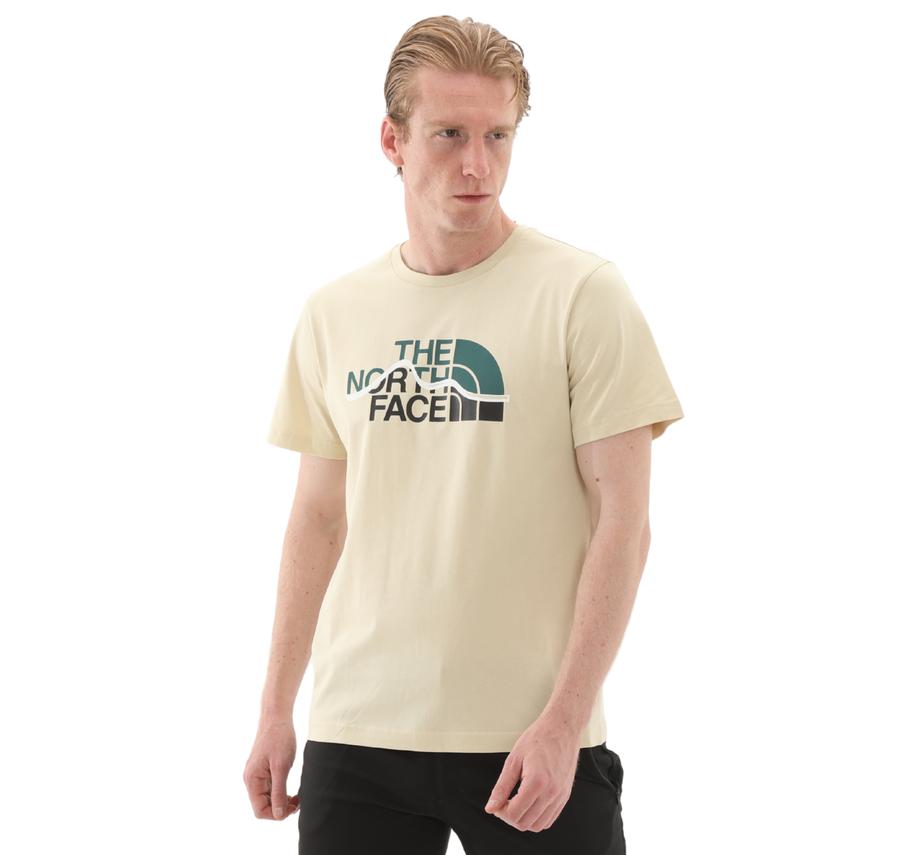 The North Face M Ss Mountaın Lıne Tee Erkek T-Shirt Krem The North Face M Ss Mountaın Lıne Tee Erkek T-Shirt Krem