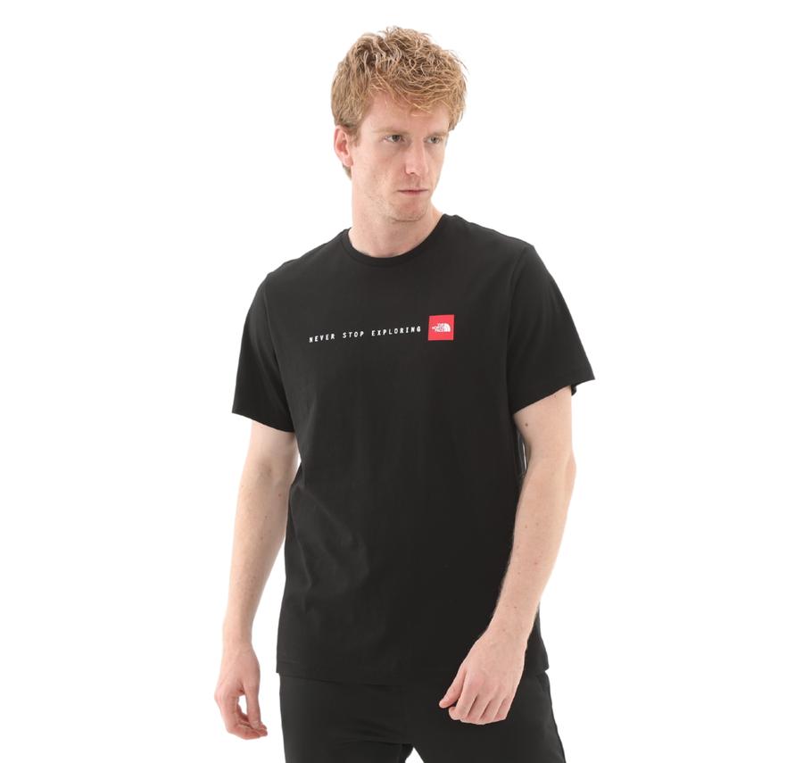 The North Face M Ss Never Stop Explorıng Tee Erkek T-Shirt Siyah The North Face M Ss Never Stop Explorıng Tee Erkek T-Shirt Siyah