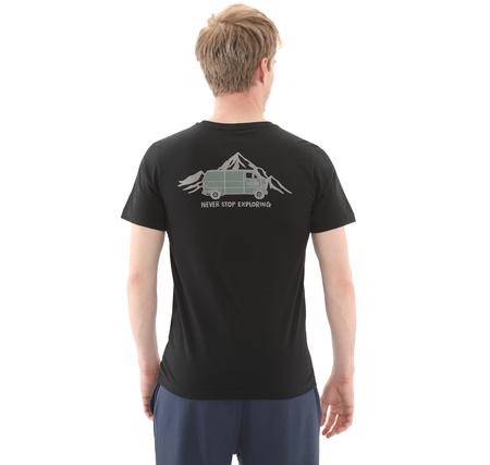 The North Face M Ss Outdoor Graphıc Tee Erkek T-Shirt Siyah