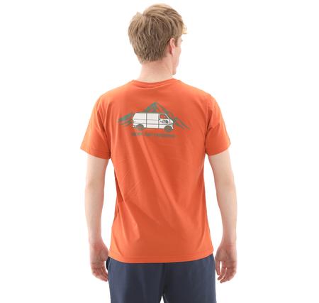 The North Face M Ss Outdoor Graphıc Tee Erkek Turuncu
