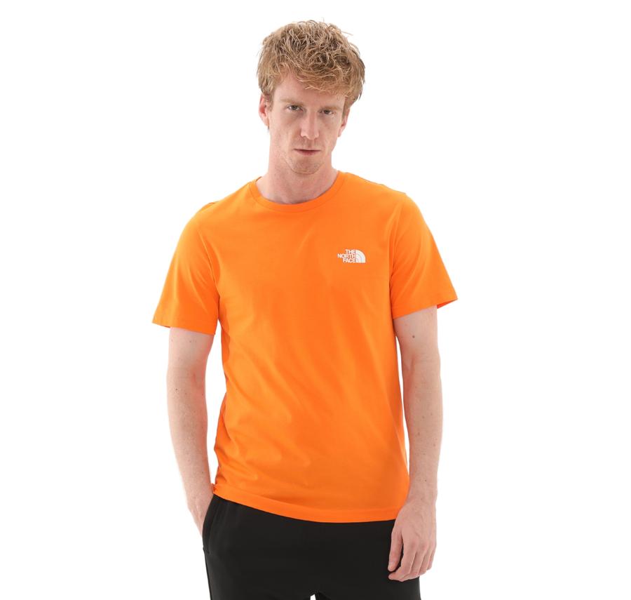 The North Face M Ss Sımple Dome Tee Erkek T-Shirt Turuncu The North Face M Ss Sımple Dome Tee Erkek T-Shirt Turuncu