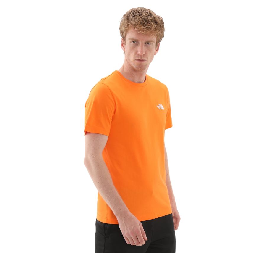 The North Face M Ss Sımple Dome Tee Erkek T-Shirt Turuncu The North Face M Ss Sımple Dome Tee Erkek T-Shirt Turuncu