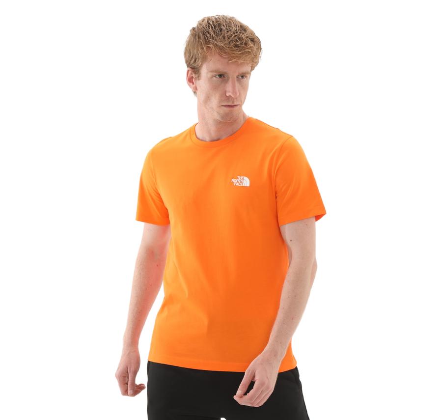 The North Face M Ss Sımple Dome Tee Erkek T-Shirt Turuncu The North Face M Ss Sımple Dome Tee Erkek T-Shirt Turuncu