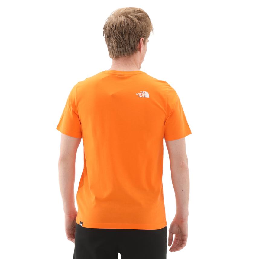 The North Face M Ss Sımple Dome Tee Erkek T-Shirt Turuncu The North Face M Ss Sımple Dome Tee Erkek T-Shirt Turuncu