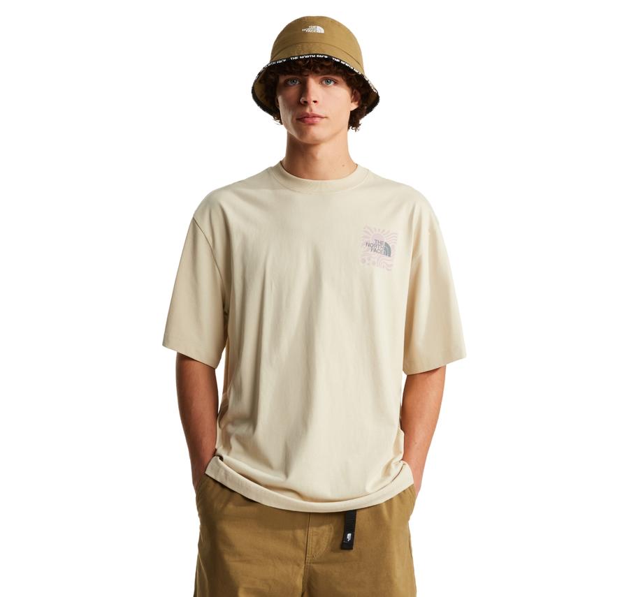 The North Face M Sun Oversıze Short Sleeve Tee-Graphıc Erkek T-Shirt Krem The North Face M Sun Oversıze Short Sleeve Tee-Graphıc Erkek T-Shirt Krem