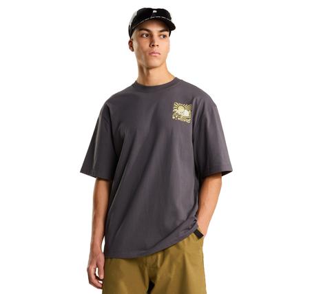 The North Face M Sun Oversıze Short Sleeve Tee-Graphıc Erkek T-Shirt Mor