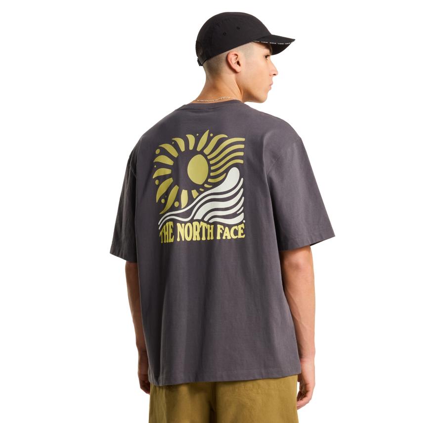 The North Face M Sun Oversıze Short Sleeve Tee-Graphıc Erkek T-Shirt Mor The North Face M Sun Oversıze Short Sleeve Tee-Graphıc Erkek T-Shirt Mor