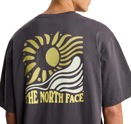 The North Face M Sun Oversıze Short Sleeve Tee-Graphıc Erkek T-Shirt Mor