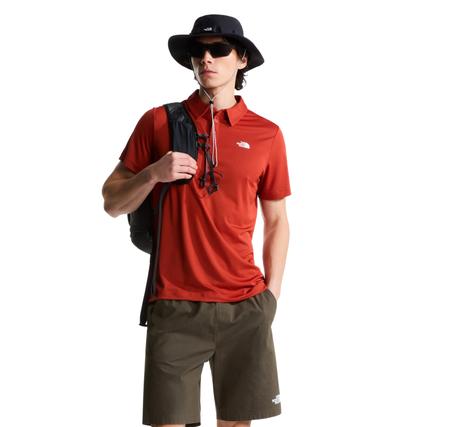 The North Face M Tanken Polo - Eu Erkek T-Shirt Kırmızı The North Face M Tanken Polo - Eu Erkek T-Shirt Kırmızı