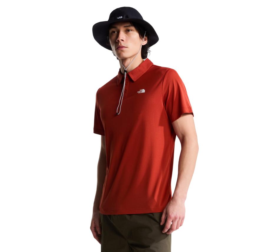 The North Face M Tanken Polo - Eu Erkek T-Shirt Kırmızı The North Face M Tanken Polo - Eu Erkek T-Shirt Kırmızı