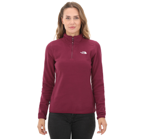 The North Face W 100 Glacıer 1-4 Zıp - Eu Kadın Ceket Bordo