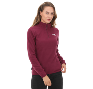 The North Face W 100 Glacıer 1-4 Zıp - Eu Kadın Ceket Bordo