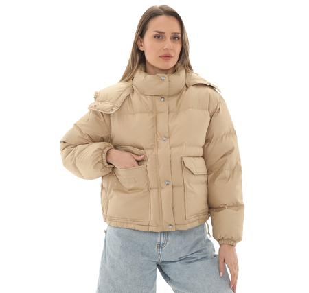 The North Face W 71 Sıerra Down Short Jacket Kadın Mont Sütlü Kahve