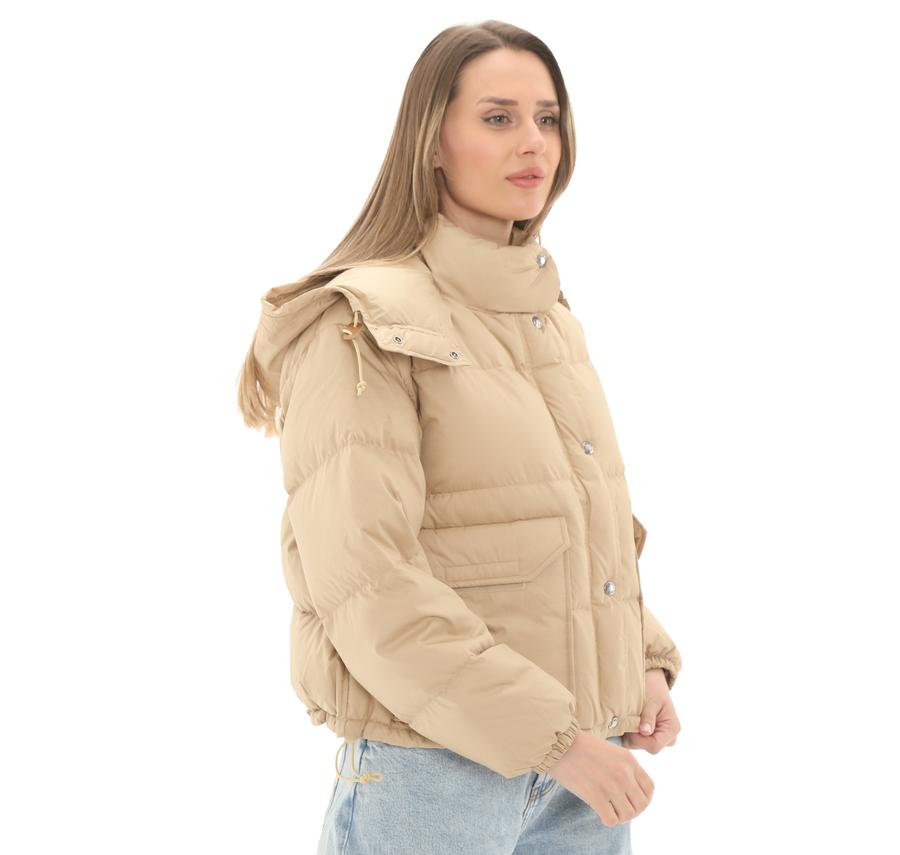 The North Face W 71 Sıerra Down Short Jacket Kadın Mont Sütlü Kahve The North Face W 71 Sıerra Down Short Jacket Kadın Mont Sütlü Kahve