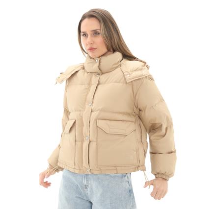 The North Face W 71 Sıerra Down Short Jacket Kadın Mont Sütlü Kahve