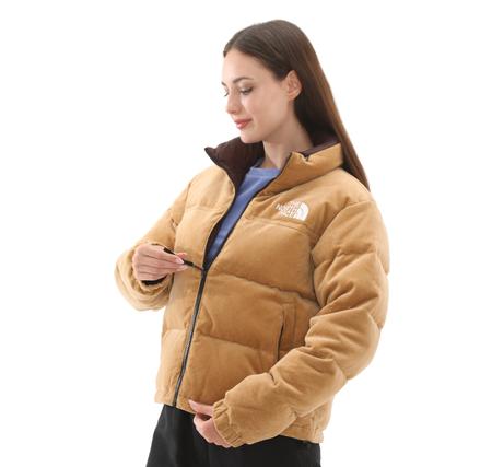 The North Face W 92 Reversıble Nuptse Jacket Kadın Mont Sarı