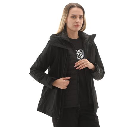 The North Face W Carto Mono Trıclımate Hooded Jacket Kadın Mont Siyah The North Face W Carto Mono Trıclımate Hooded Jacket Kadın Mont Siyah