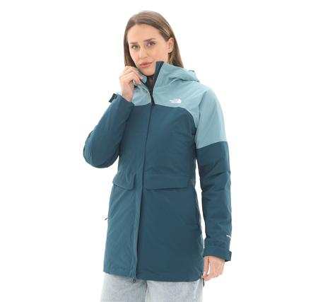 The North Face W Dryvent Mono Trıclımate Parka Kadın Mont Mavi