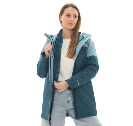 The North Face W Dryvent Mono Trıclımate Parka Kadın Mont Mavi