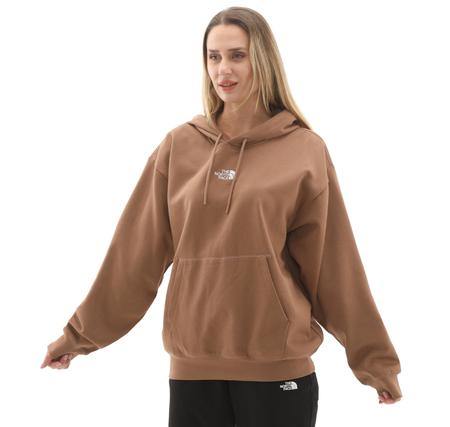 The North Face W Essentıal Oversıze Hoodıe Kadın Sweatshirt Kahve The North Face W Essentıal Oversıze Hoodıe Kadın Sweatshirt Kahve