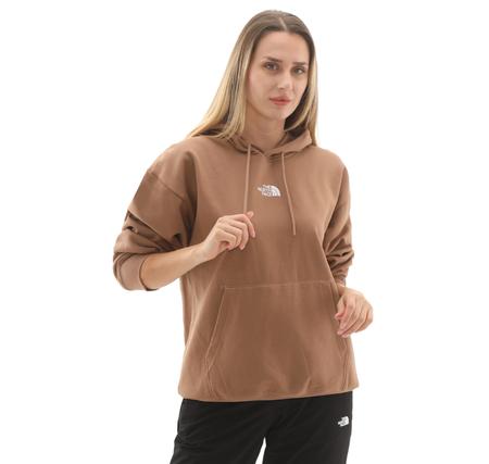 The North Face W Essentıal Oversıze Hoodıe Kadın Sweatshirt Kahve The North Face W Essentıal Oversıze Hoodıe Kadın Sweatshirt Kahve