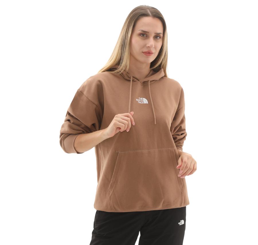 The North Face W Essentıal Oversıze Hoodıe Kadın Sweatshirt Kahve The North Face W Essentıal Oversıze Hoodıe Kadın Sweatshirt Kahve