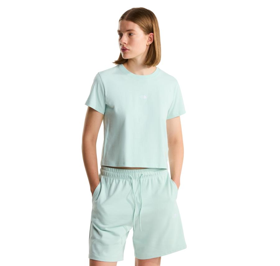 The North Face W Essentıal Regular Short Sleeve Cutıe T Kadın T-Shirt Açık Mavi The North Face W Essentıal Regular Short Sleeve Cutıe T Kadın T-Shirt Açık Mavi