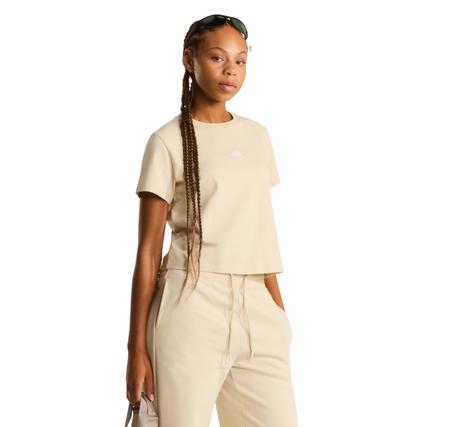 The North Face W Essentıal Regular Short Sleeve Cutıe T Kadın T-Shirt Krem