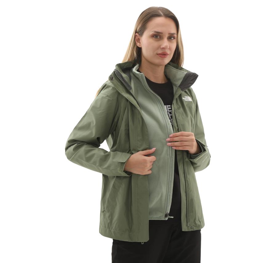 The North Face W Evolve Iı Trıclımate Jacket - Eu Kadın Mont Yeşil The North Face W Evolve Iı Trıclımate Jacket - Eu Kadın Mont Yeşil