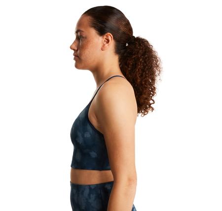 The North Face W Flex Bra - Prınt Kadın Büstiyer Lacivert