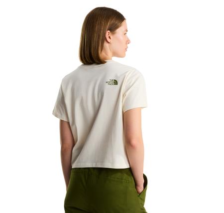 The North Face W Flora Embro Regular Short Sleeve Tee-G Kadın T-Shirt Krem The North Face W Flora Embro Regular Short Sleeve Tee-G Kadın T-Shirt Krem