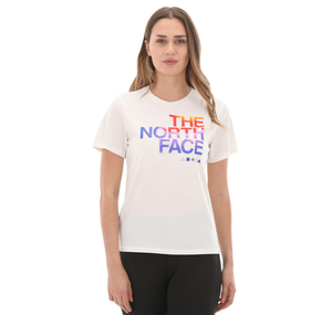 The North Face W Foundatıon Graphıc Tee - Eu Kadın T-Shirt Beyaz