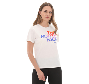 The North Face W Foundatıon Graphıc Tee - Eu Kadın T-Shirt Beyaz