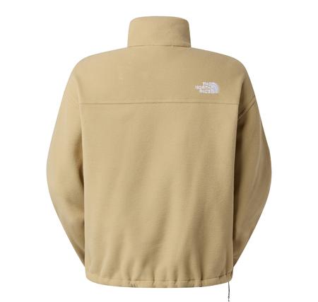 The North Face W Glacıer Fleece 1-2 Zıp Short Jacket Kadın Sweatshirt Krem
