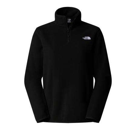 The North Face W Glacıer Fleece 1-4 Zıp Jacket Kadın Sweatshirt Siyah The North Face W Glacıer Fleece 1-4 Zıp Jacket Kadın Sweatshirt Siyah