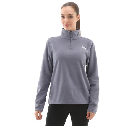 The North Face W Glacıer Fleece 1-4 Zıp Jacket Kadın Sweatshirt Mor The North Face W Glacıer Fleece 1-4 Zıp Jacket Kadın Sweatshirt Mor